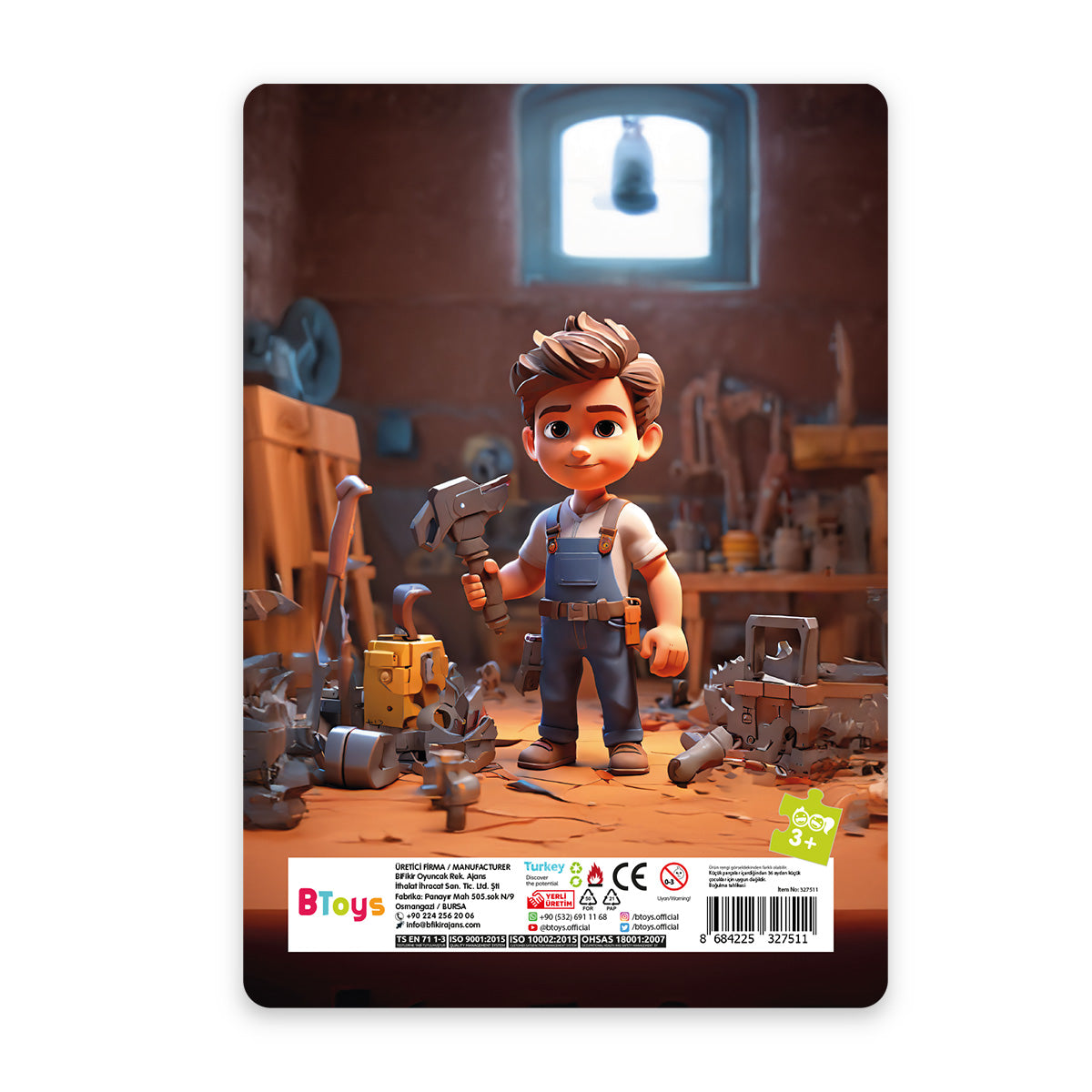 Tamirci Can - 24 Parça Frame Puzzle