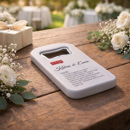 Ayetli Nişan Magnet Açacak | Kişiye Özel Anlamlı Nikah Hatırası