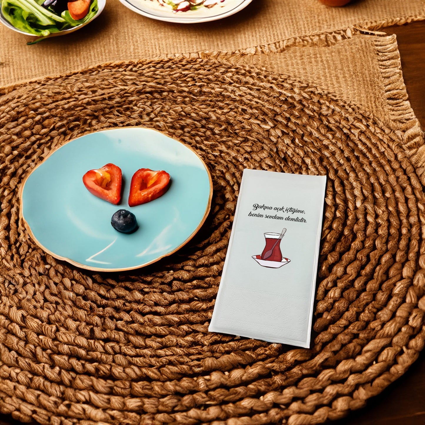 "Bakma açık içtiğime..." Baskılı Peçeteler - AyDesign.com.tr