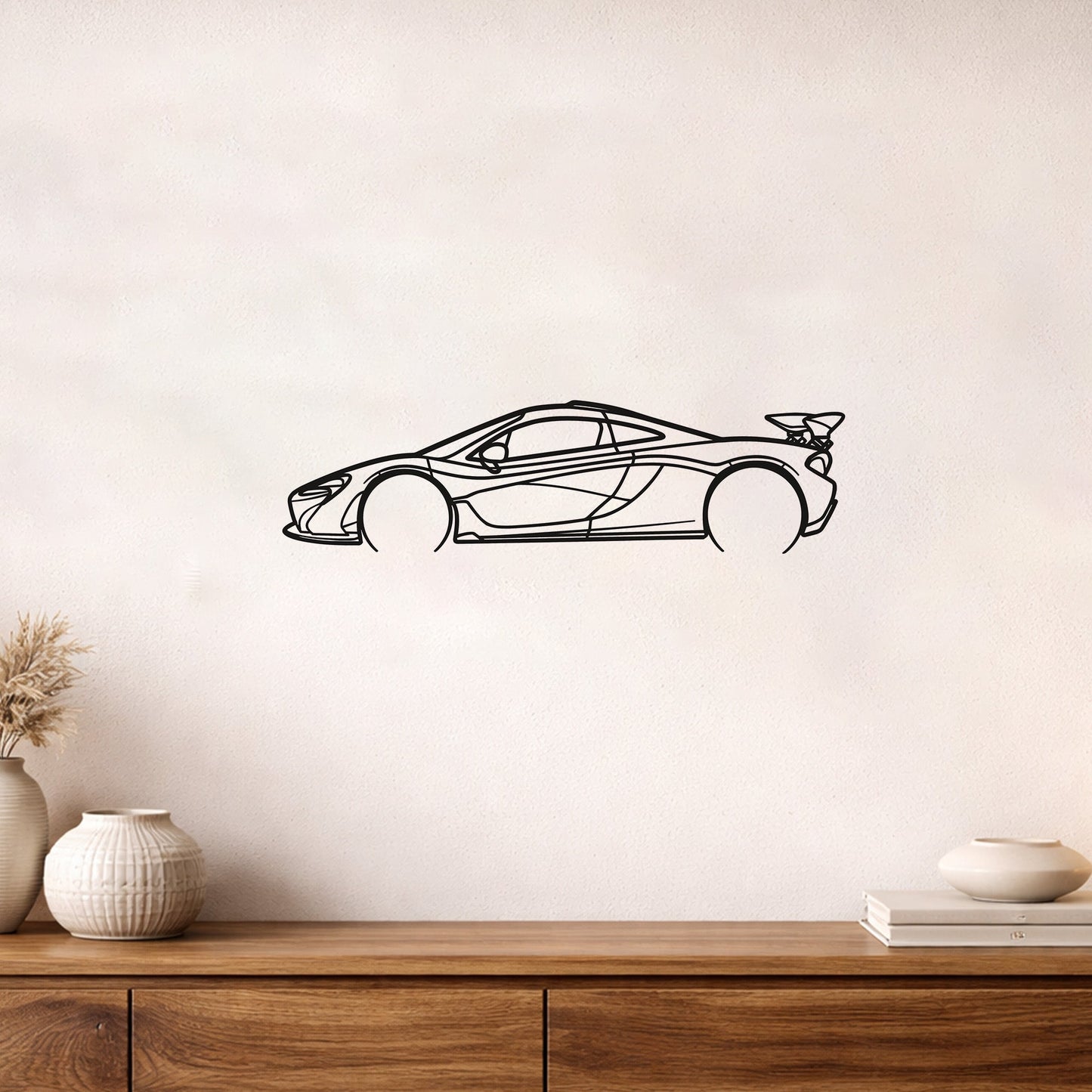 McLaren P1 Hibrit Hiper Araba Metal Duvar Tablosu Özel Seri Duvar Sanatı
