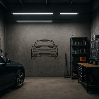 2023 Mercedes CLA Arka Görünüm Metal Tablo - Lüks Araç Duvar Dekoru