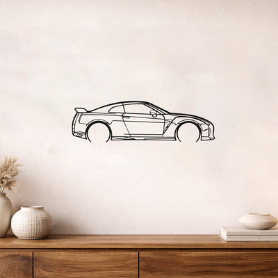 Nissan GTR R35 Metal Duvar Tablosu Efsanevi JDM Dekoru