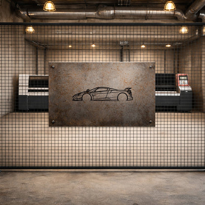 Pagani Huayra Metal Duvar Tablosu - Egzotik Araba Duvar Dekoru