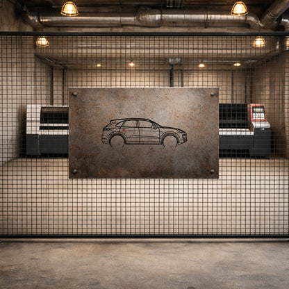 Porsche Cayenne Turbo SUV Modern Metal Duvar Tablosu Aksesuarı
