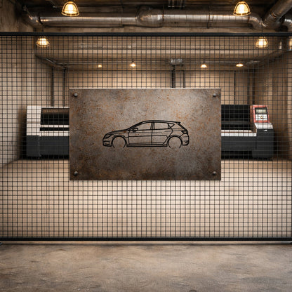 Seat Leon TSI Metal Duvar Tablosu Şehirli ve Sportif Dekorasyon