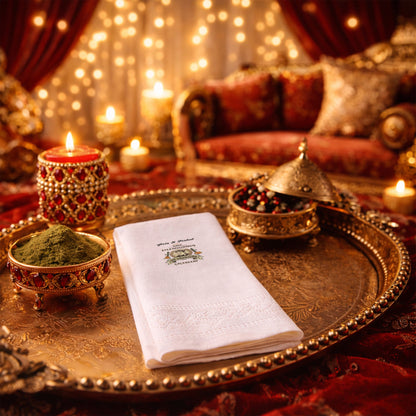 Retro Konsept İllüstrasyonlu Düğün ve Nişan Baskılı Peçete