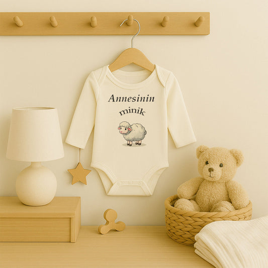 Kişiye Özel Bebek Zıbını – Annesinin Minik Kuzusu Tasarım | 1–36 Ay