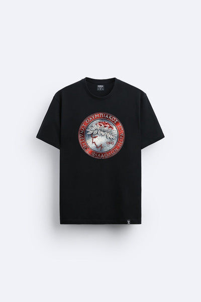 antik baskılı regular tişört