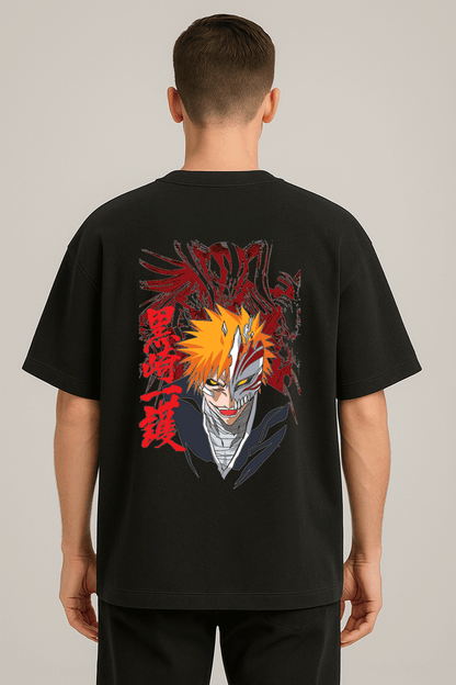 anime baskılı oversize tişört