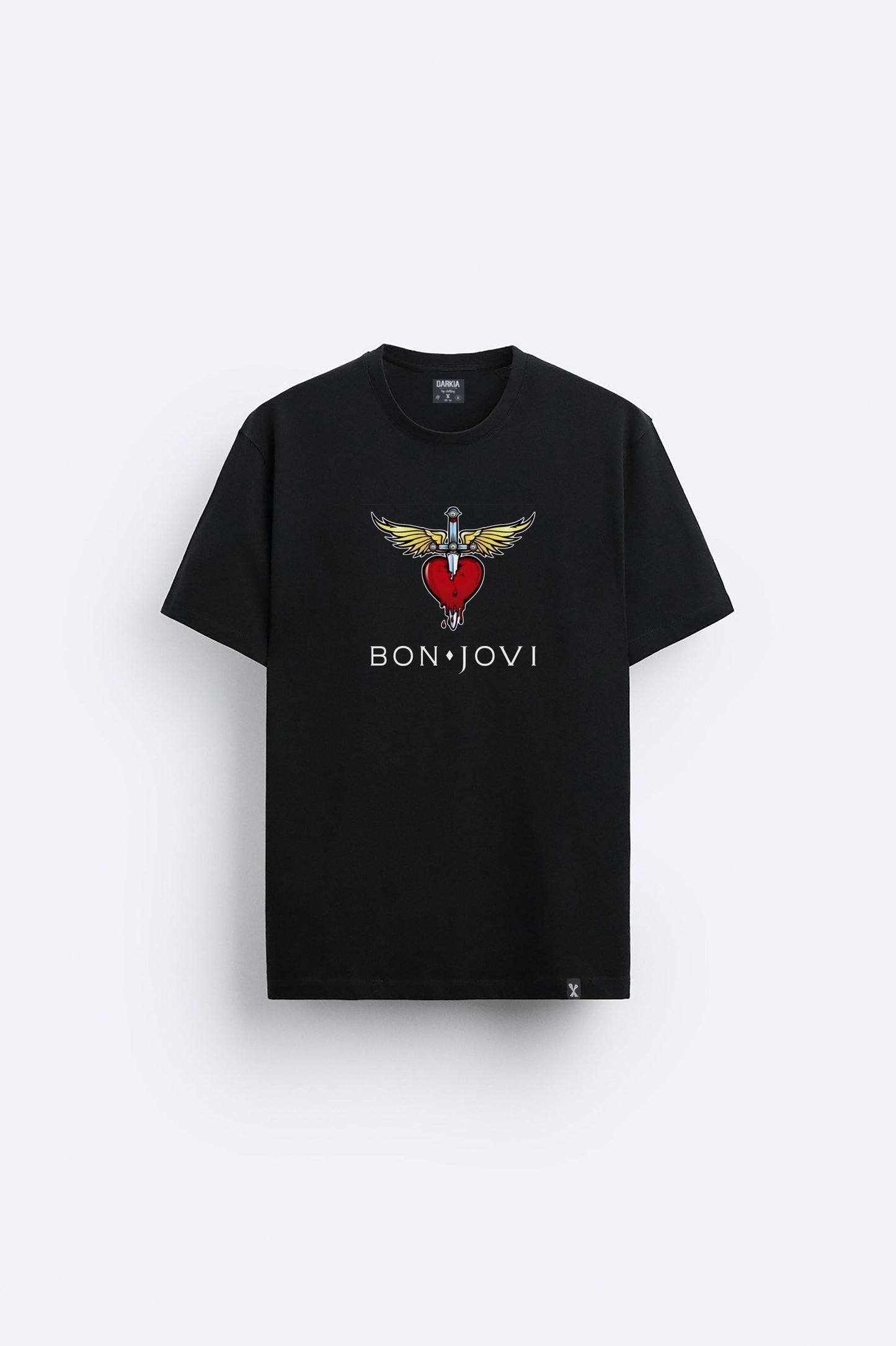 Bon Jovi baskılı regular tişört