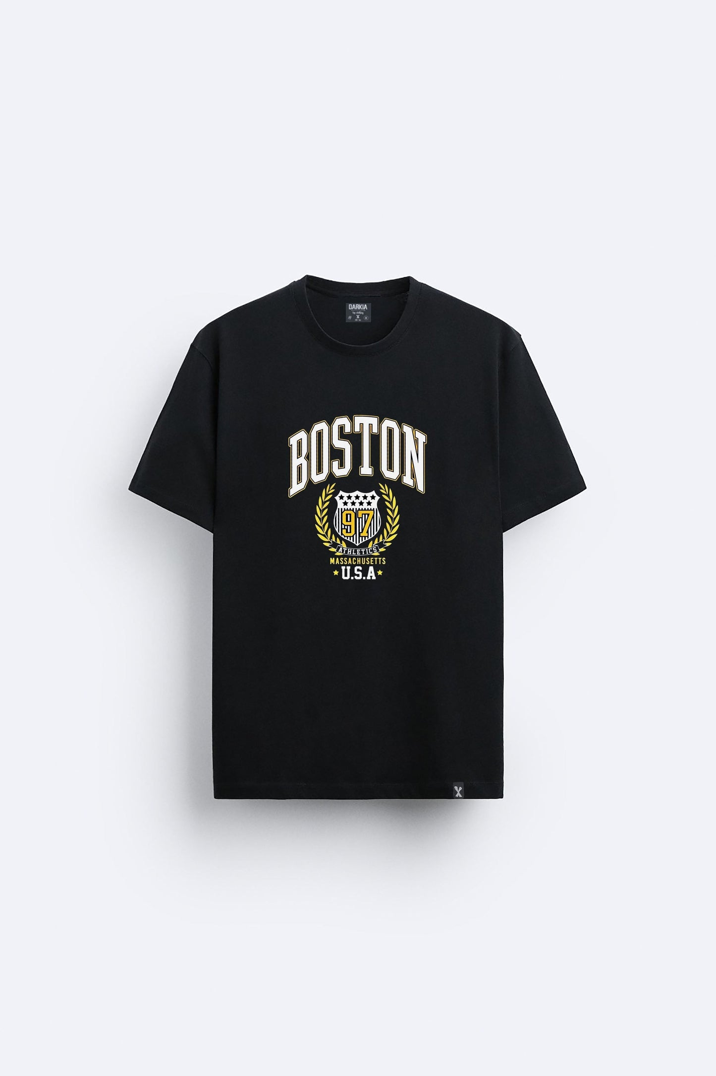 Boston baskılı regular tişört