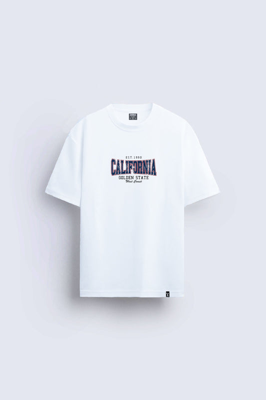 California baskılı regular tişört