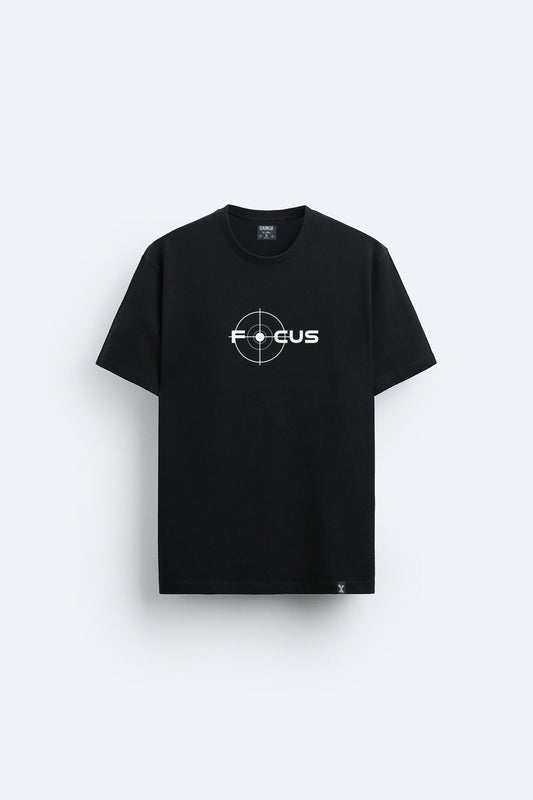 Focus baskılı regular tişört