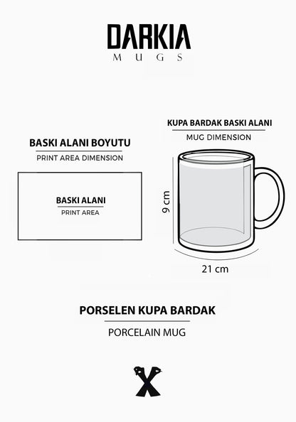 Akrep Burç Baskılı Porselen Kupa (Kopya)