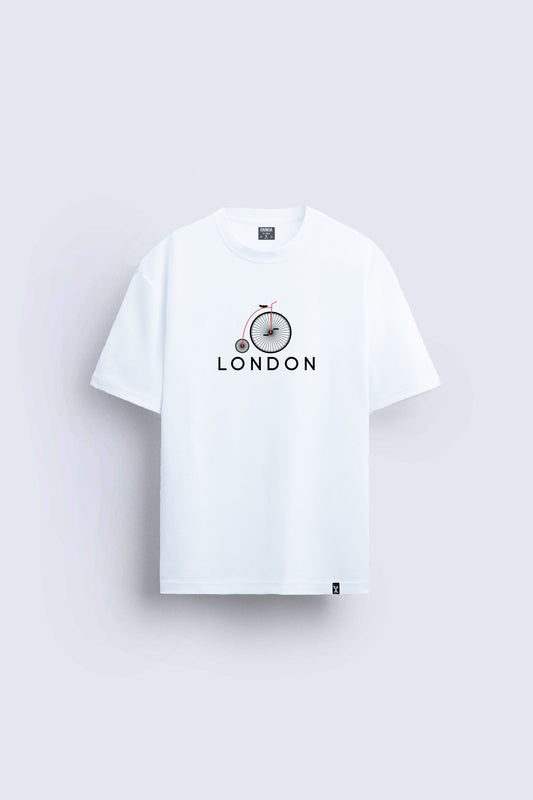 London baskılı regular tişört