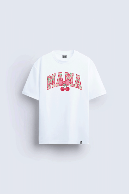 Anneler Günü Hediye Tişörtü – MOTHER MAMA MOM  Baskılı Oversize Tişört