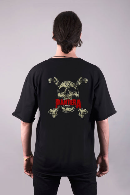 Pantera baskılı oversize tişört