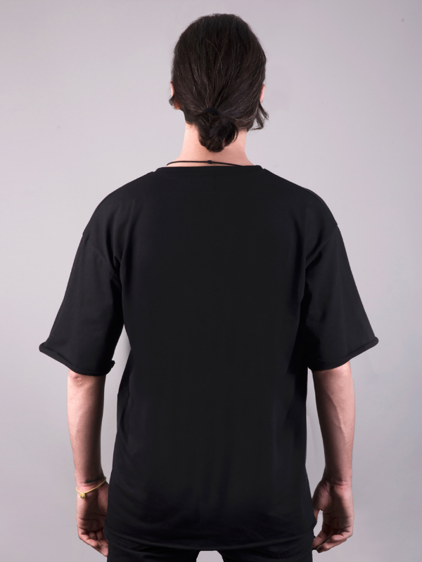 scream baskılı oversize tişört