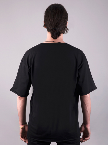 scream baskılı oversize tişört