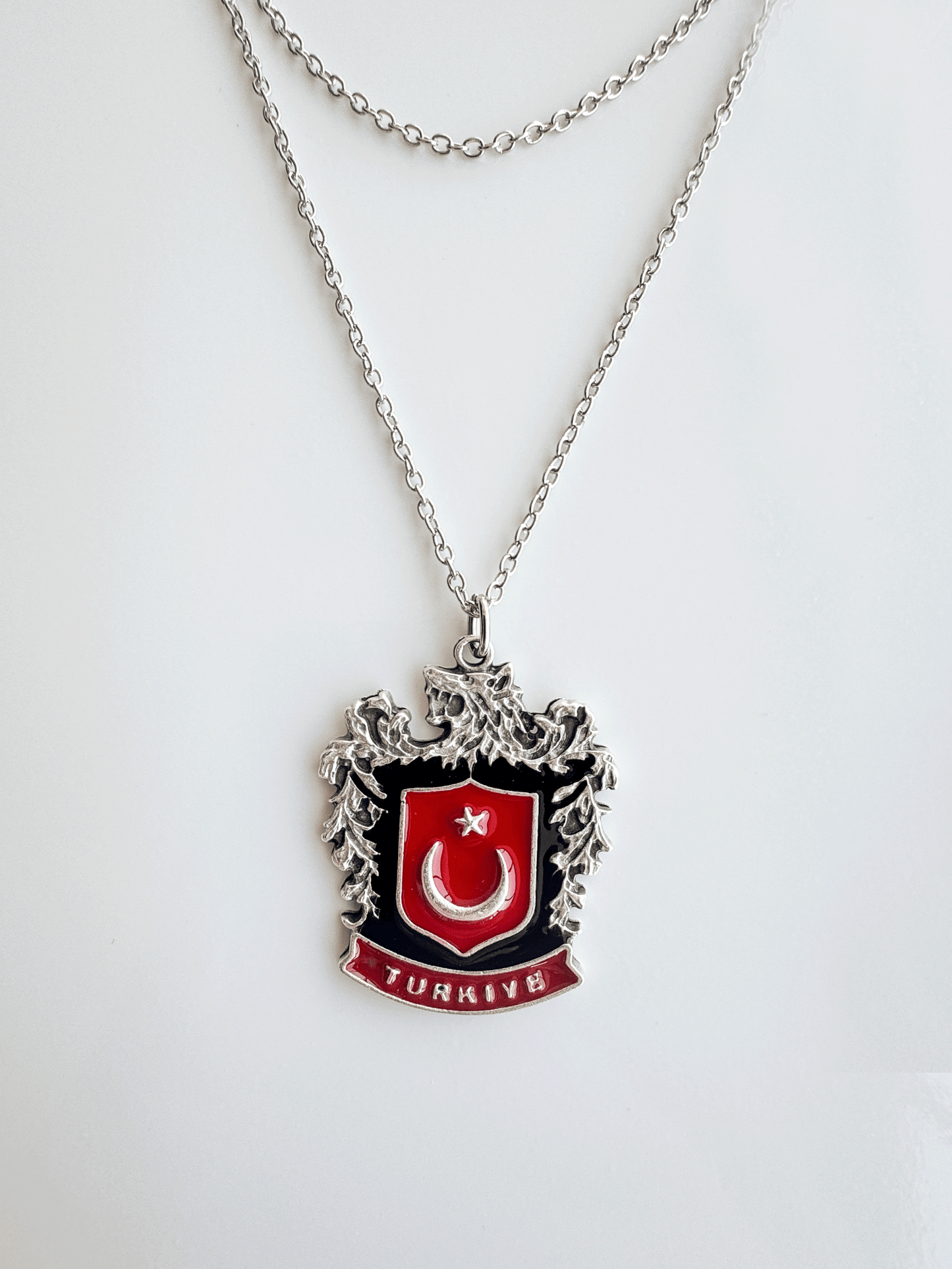 Türk Bozkurt Zincir Kolye