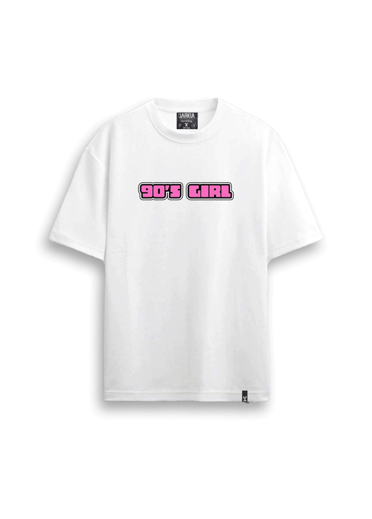retro baskılı oversize tişört